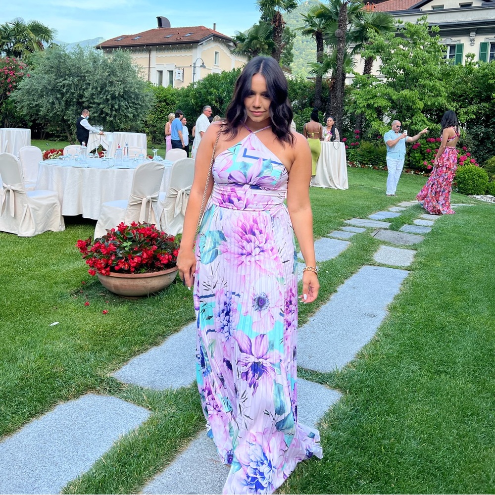 Marciano Maxi Lilac Flower Dress